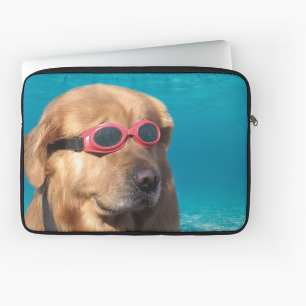 Swimmer Dog Laptop Sleeve