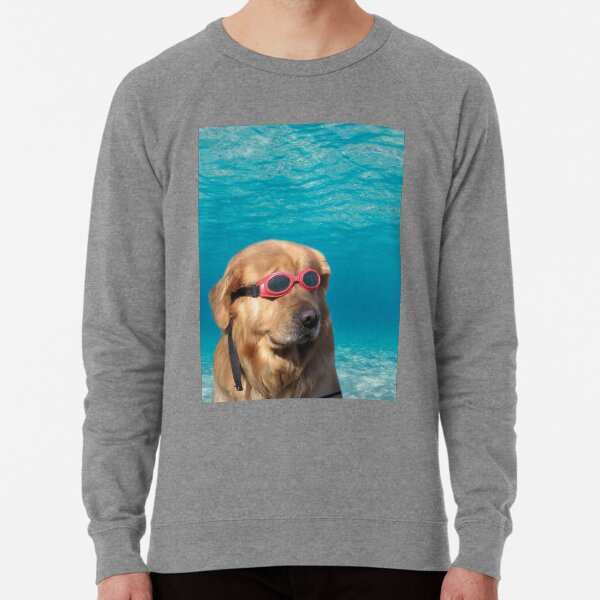 Swimmer Dog Lightweight Sweatshirt