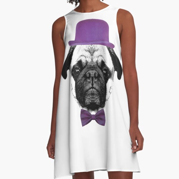 Mops Puppy French Bulldog A-Linien Kleid