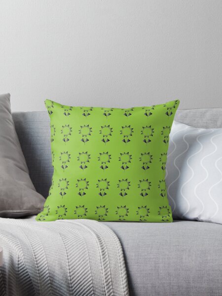 Spiny flower design Throw Pillow