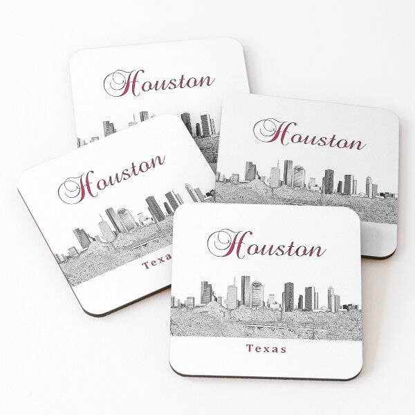 Item preview, Houston, Texas, US - Skyline with iconic buildings designed and sold by leemcnut.