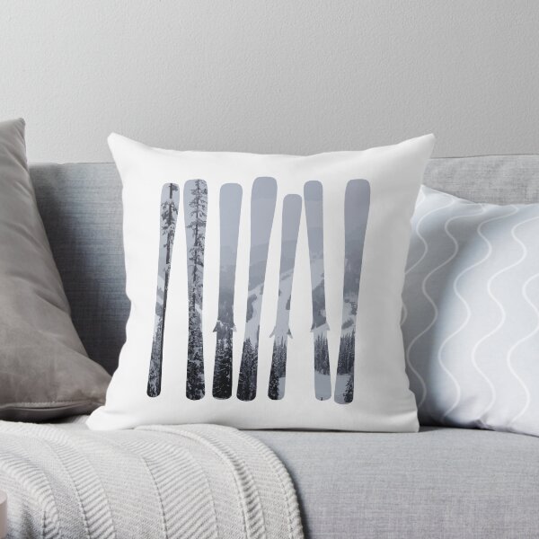 Morrisey Skis | Motifs de ski | DopeyArt Coussin