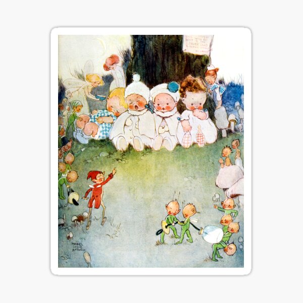 Item preview, Babies Being Tended By Fairies - Peter Pan, Mabel Lucie Attwell designed and sold by forgottenbeauty.