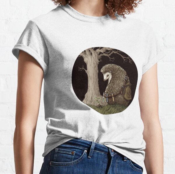 Hérisson forêt fantastique T-shirt classique