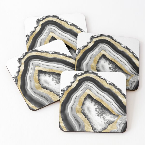 Item preview, Agate Gold Foil Glam #1 #gem #decor #art designed and sold by Anita's & Bella's Art.