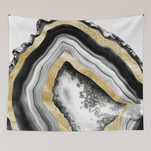Item preview, Agate Gold Foil Glam #1 #gem #decor #art designed and sold by Anita's & Bella's Art.