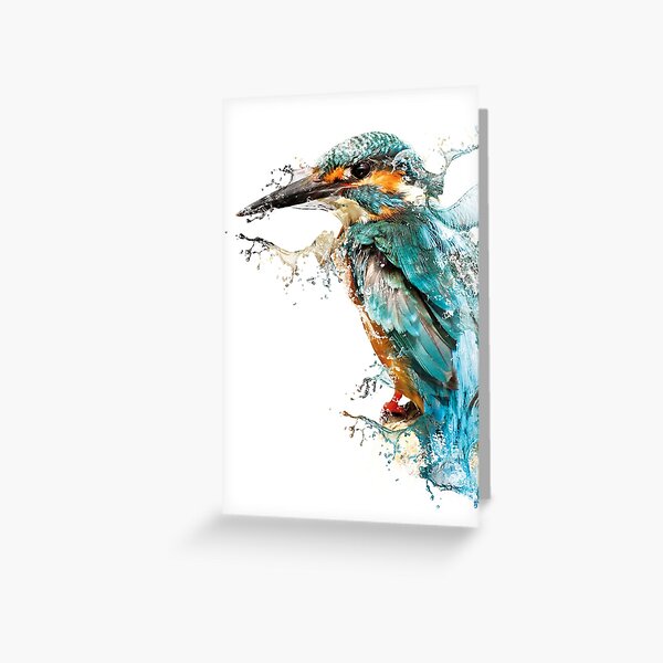 Item preview, Kingfisher - card designed and sold by HelenaSchreiber.