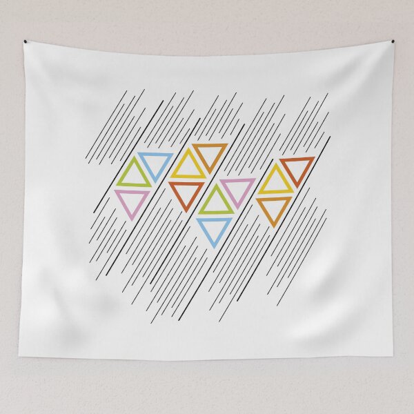 Item preview, multicolour and black abstract grid designed and sold by CREATINERY.