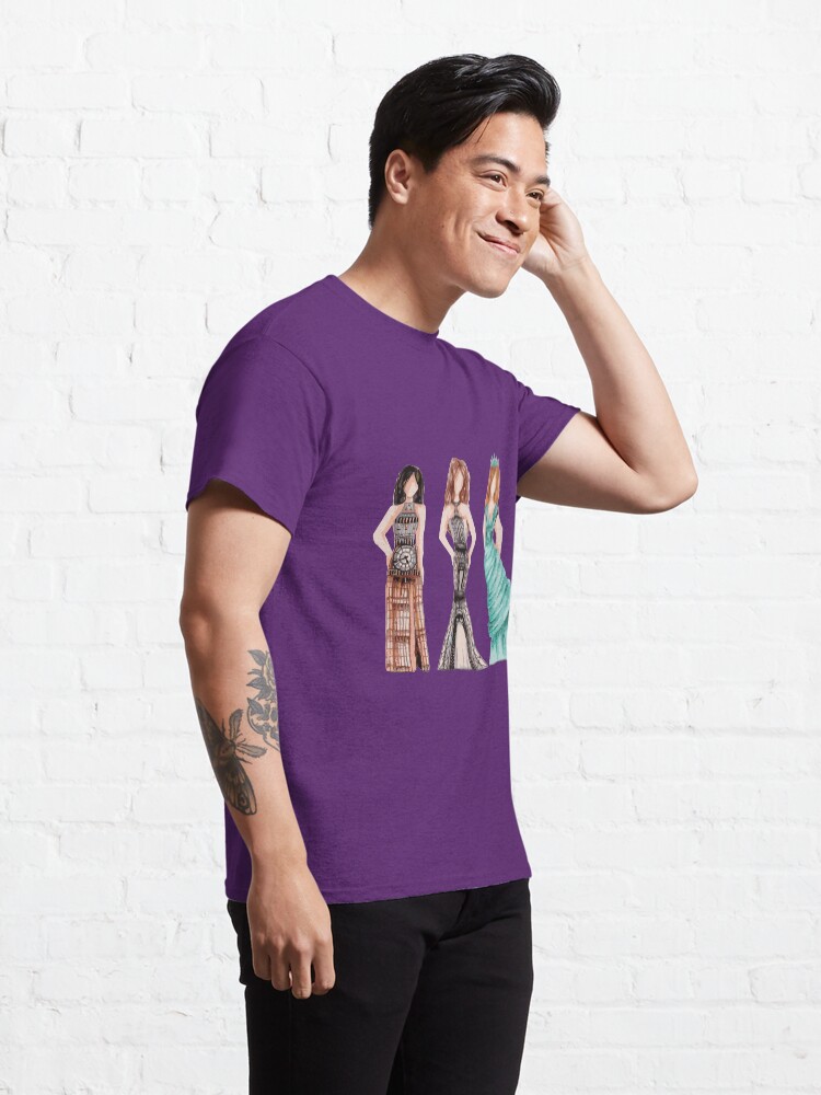 Vista alternativa de Camiseta clásica 3 monumentos de mujer