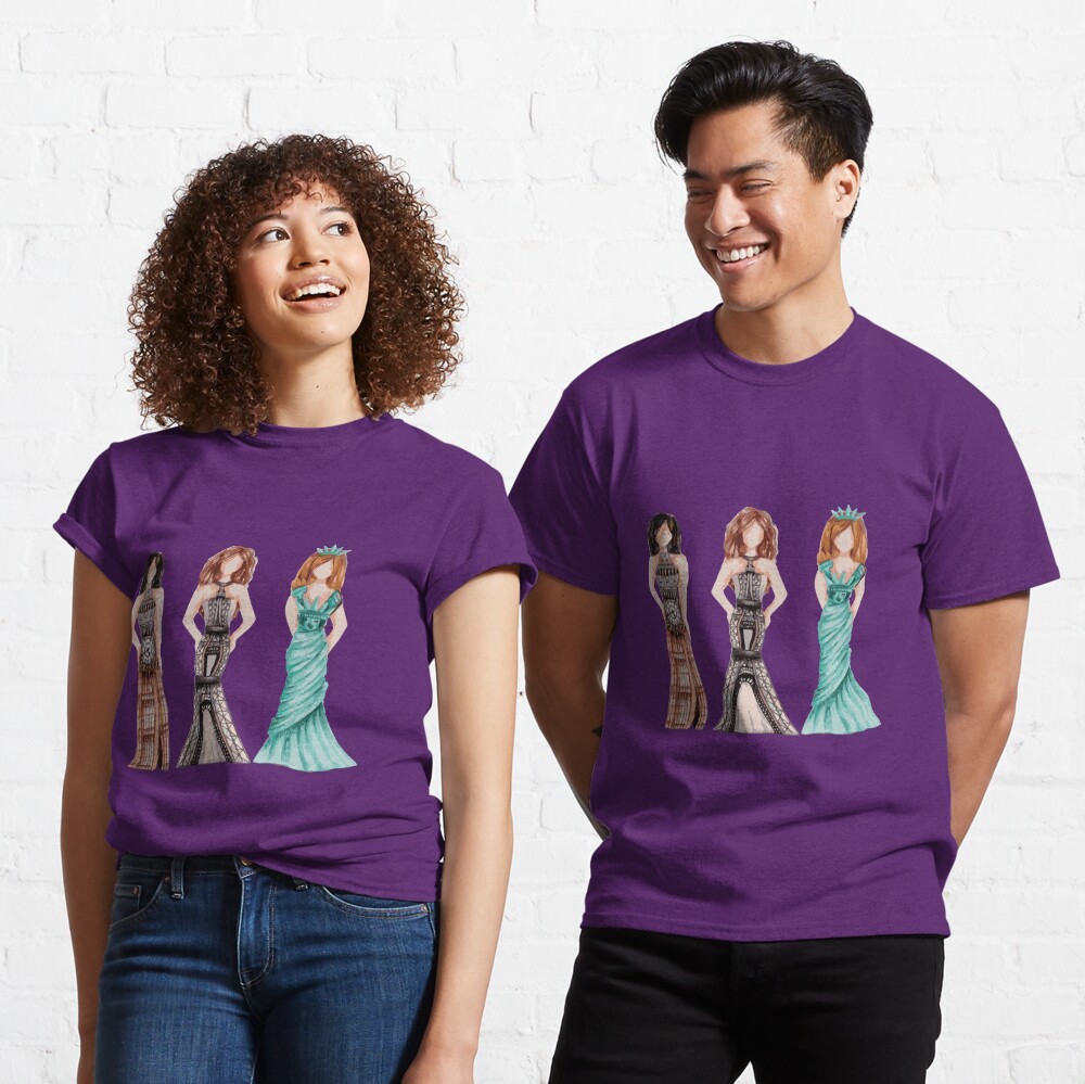 3 monumentos de mujer Camiseta clásica