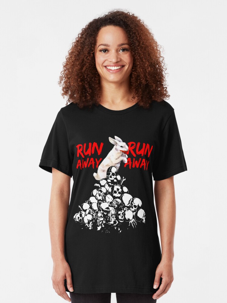 Killer Bunny Rabbit Fun Gift Unisex T Shirt The Holy Grail Monty Python Run Away Clothing Men
