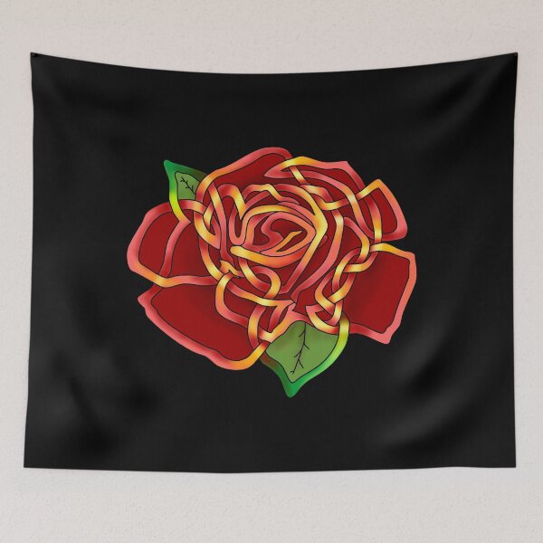Item preview, Celtic Knot Rose-Red designed and sold by KnotYourWorld.