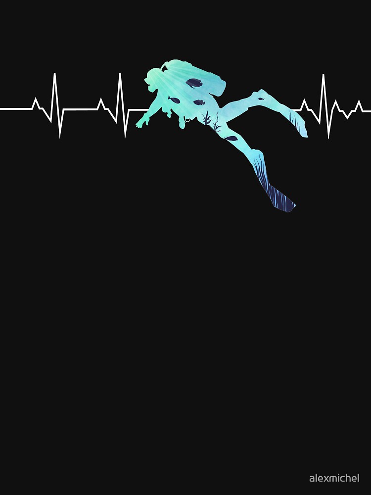 "Scuba Diving Heart Beat Best Gift for Diver" Essential TShirt for