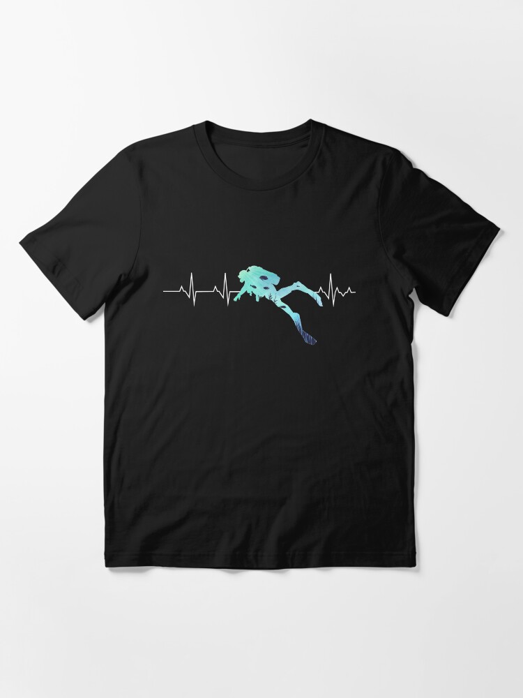 "Scuba Diving Heart Beat Best Gift for Diver" Essential TShirt for