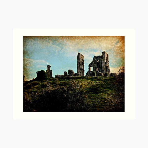 Corfe Castle Art Print
