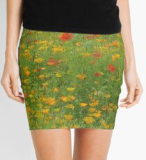 English Summer monet Mini Skirt