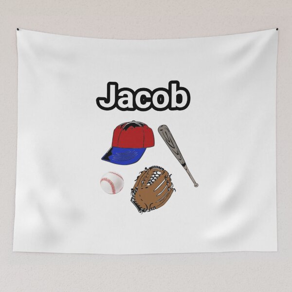 Item preview, Jacob loves baseball  designed and sold by Attiva.