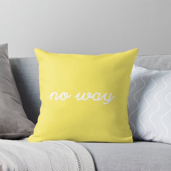 Item preview, "No way" - White Lettering on Sunshine Yellow designed and sold by kierkegaard.