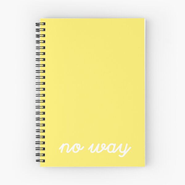 Item preview, "No way" - White Lettering on Sunshine Yellow designed and sold by kierkegaard.