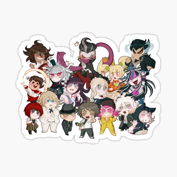 SDR2 Chibi cast Sticker