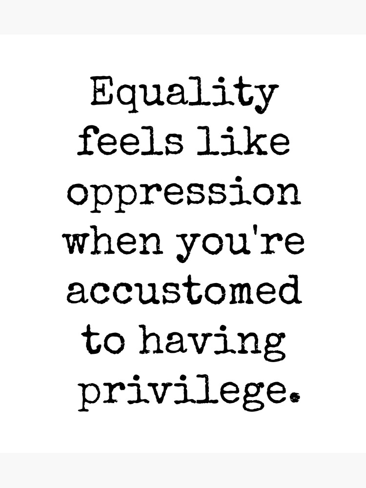 EQUALITY OPPRESSION PRIVILEGE by herizon