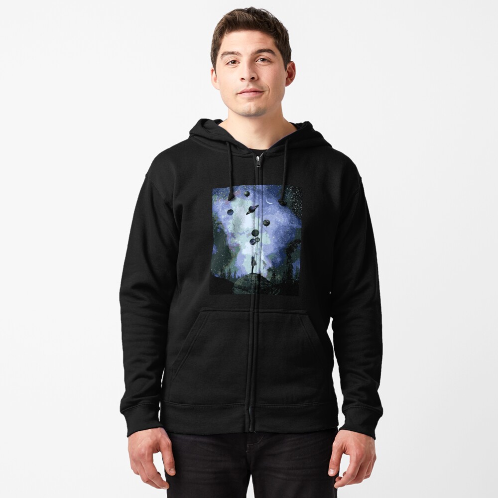 Vista previa del artículo con la obra «Sudadera con capucha y cremallera», diseñado y vendido por FotoLibreStudio.