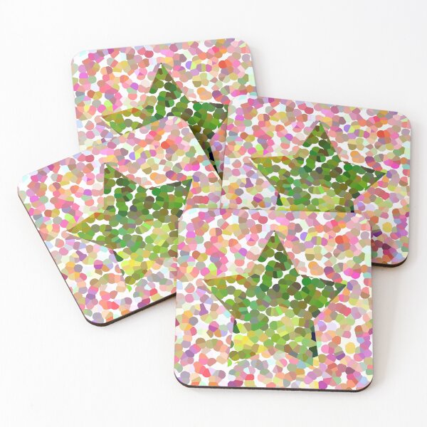 Item preview, I am dotty about this Green Star on Pink designed and sold by ellenhenry.