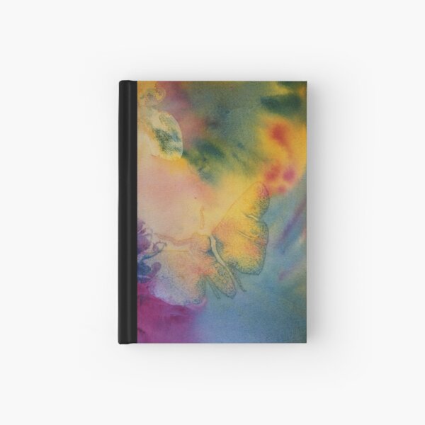 Watercolour: Moth in Watercolour with just a hint of a soft butterfly Hardcover Journal