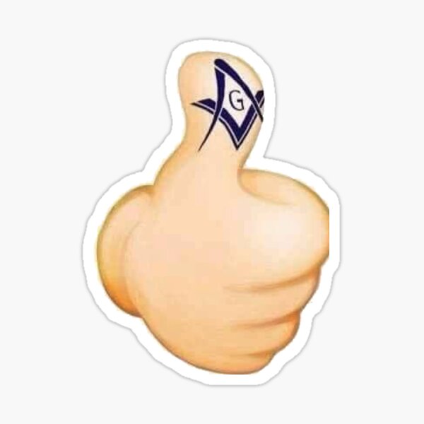 Masons Thumbs Up Sticker