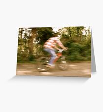 Cyclist Greeting Card