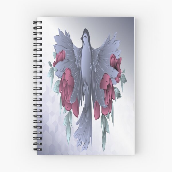 Item preview, Bluebird & Flower Graphic designed and sold by Paula Helit.