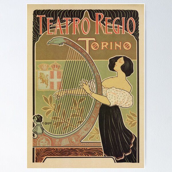 Item preview, Art nouveau Royal Opera House Turin Torino designed and sold by aapshop.