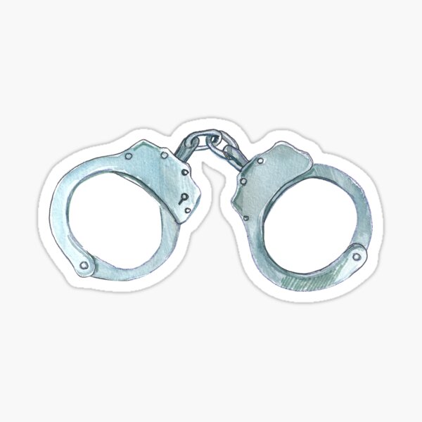 iron handcuffs Sticker