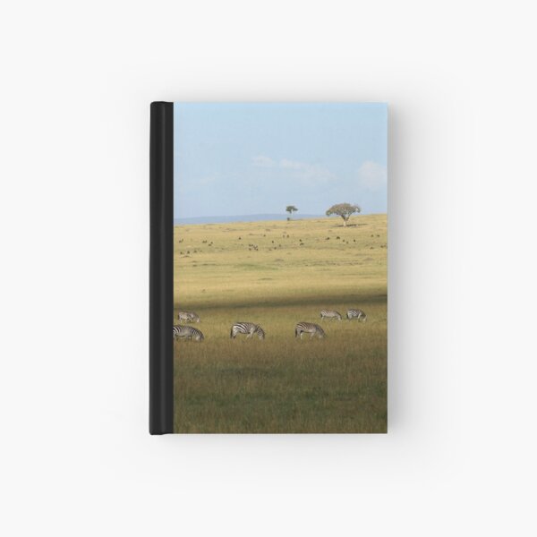 Zebras on the savanah Carnet cartonné