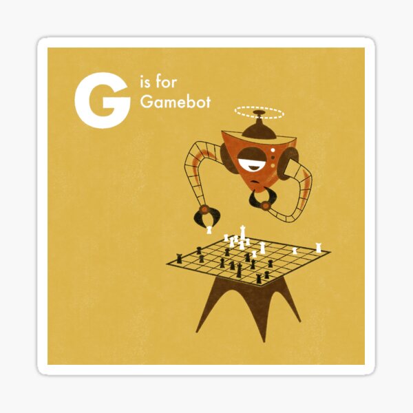 G is for Gamebot Sticker