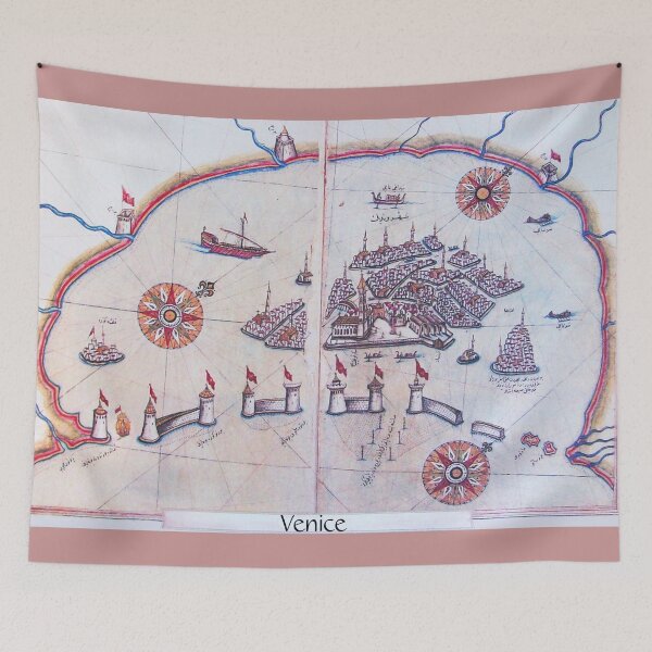 Item preview, PIRI REIS MAPS FROM BOOK OF NAVIGATION City of Venice 1515 designed and sold by BulganLumini.