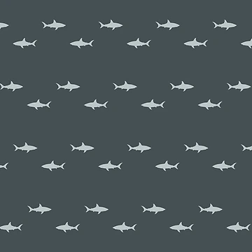 Artwork thumbnail, Sharks Pattern by Mr Loco Motif
