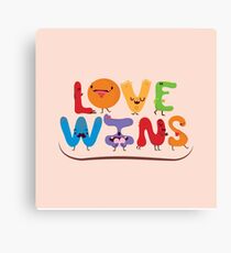 Love wins Canvas Print