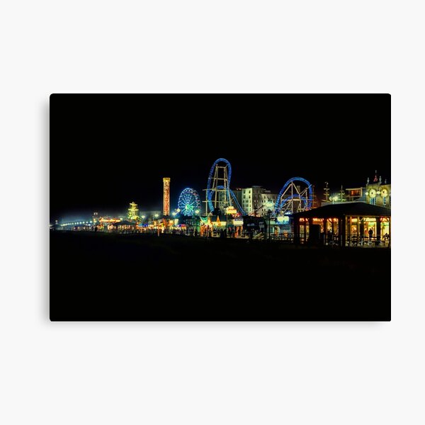 "Ocean City Nj Skyline At Night" Canvas Print For Sale By Jimde | Redbubble