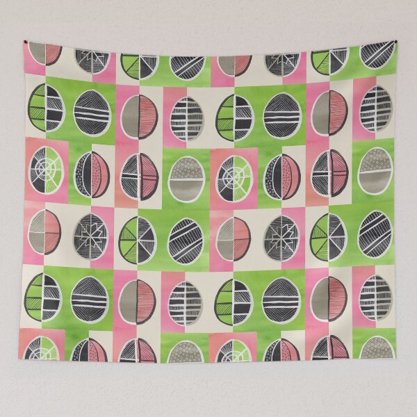 Item preview, Easter Egg Batik / Pink and Green designed and sold by Markéta Stengl.