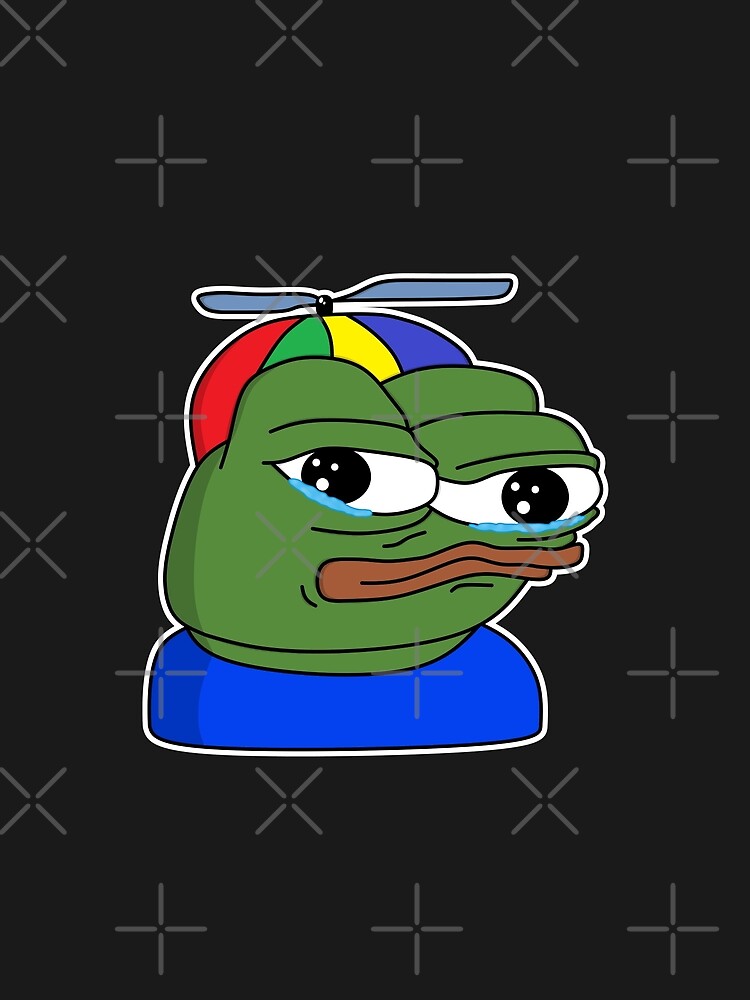 "Propeller Pepe White Outline" Tshirt by mullelito Redbubble