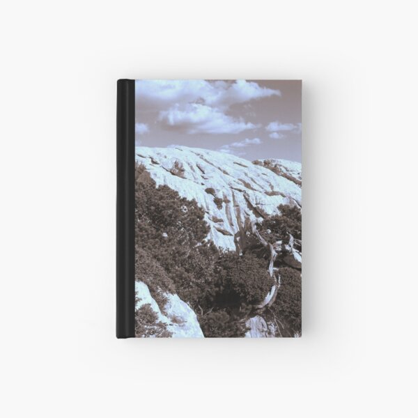 MOUNTAINS in Sepia tone Hardcover Journal