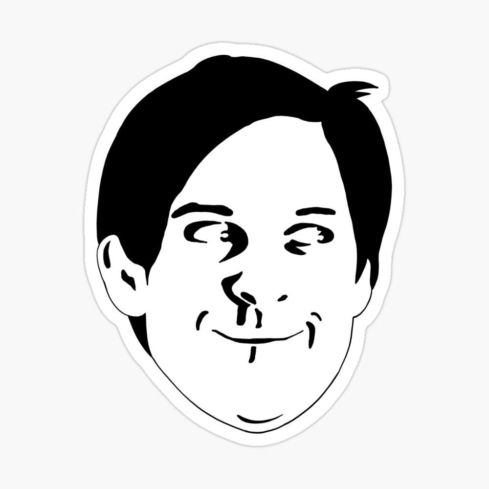  Tobey Maguire Face Meme Sticker Decal Bumper Sticker 5 :  Automotive