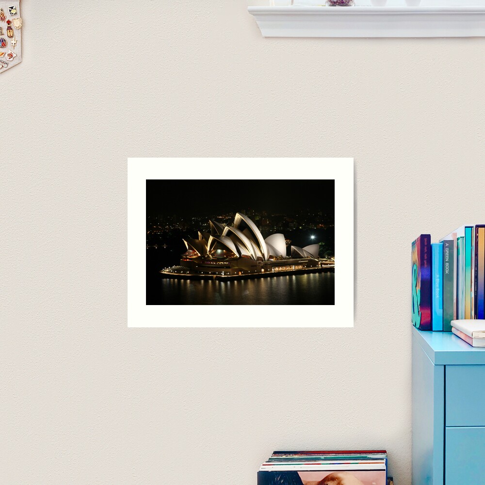 Opera House at Night, Sydney, Australia Art Print