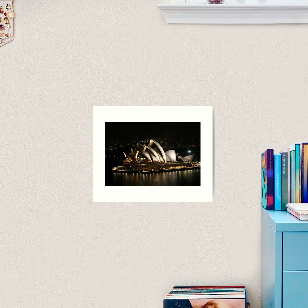 Opera House at Night, Sydney, Australia Art Print