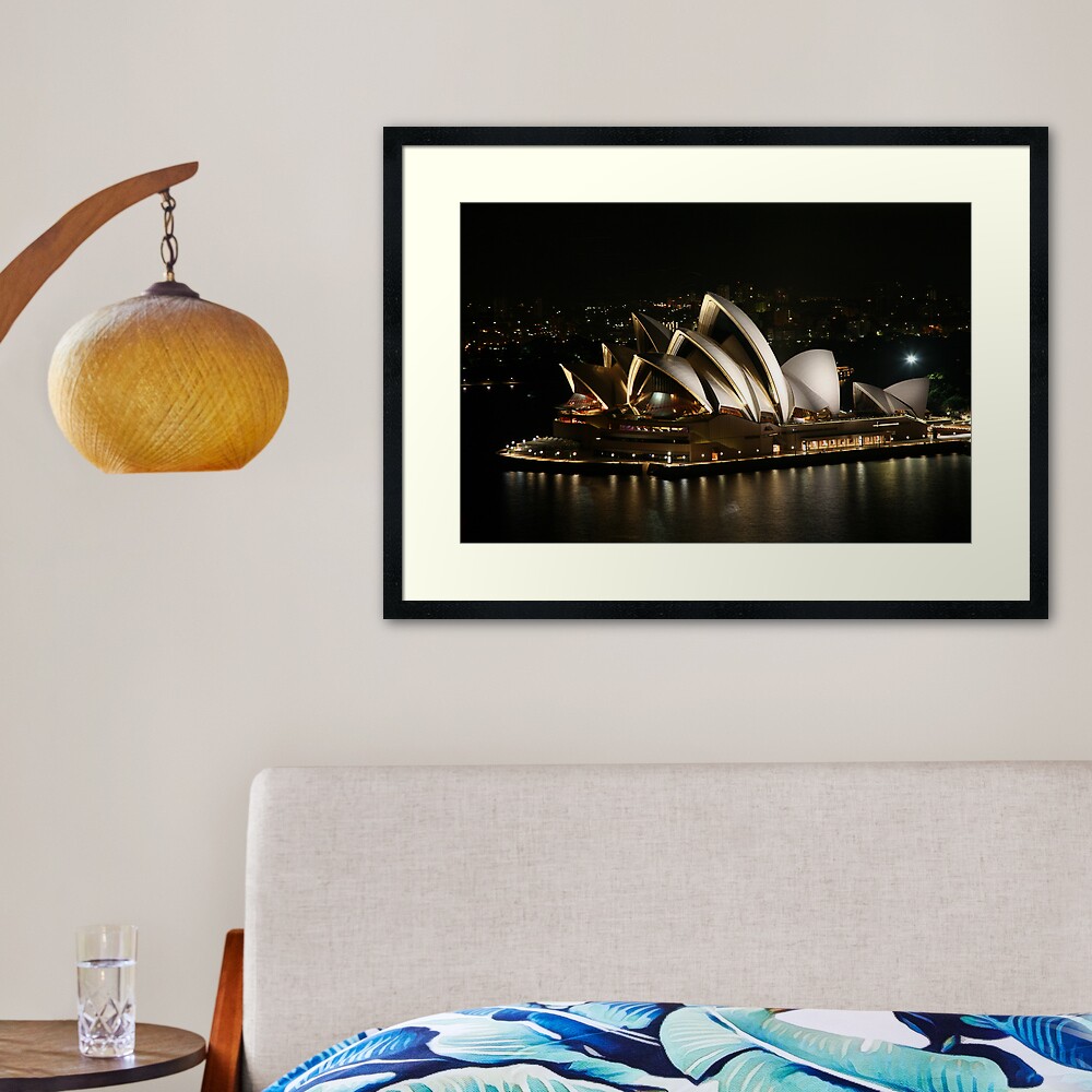 Opera House at Night, Sydney, Australia Framed Art Print