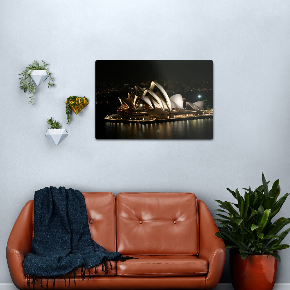 Opera House at Night, Sydney, Australia Metal Print
