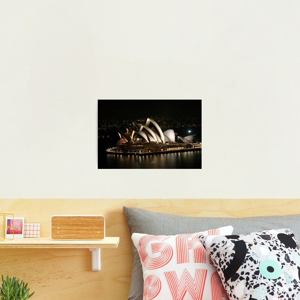 Opera House at Night, Sydney, Australia Photographic Print