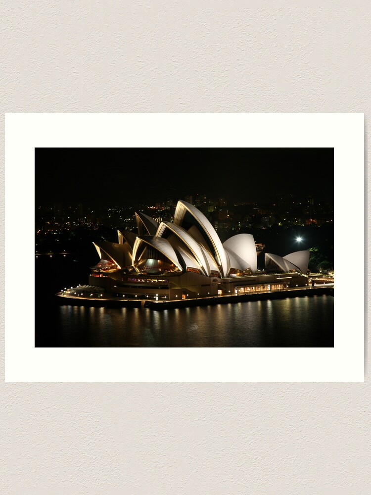 Alternate view of Opera House at Night, Sydney, Australia Art Print