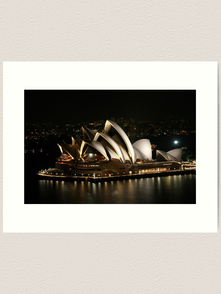 Alternate view of Opera House at Night, Sydney, Australia Art Print